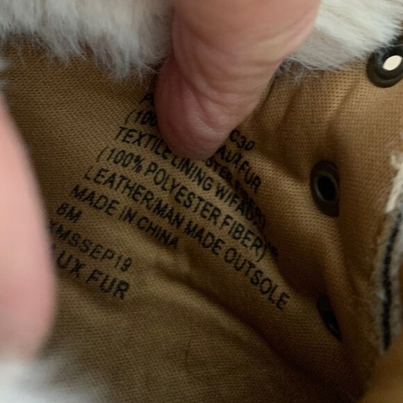 UNIONBAY TAN BOOTS WITH FAUX FUR SIZE 8M - Picture 8 of 8